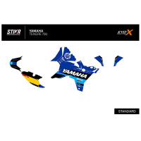 KIT DECO STIKRLAB YAMAHA TENERE 700 V1 BLEU - Finition : BRILLANT, Modèle : STANDARD, Année moto : 2019-2024
