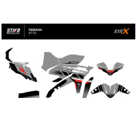 KIT DECO STIKRLAB YAMAHA MT09 V1 GRIS - Modèle : STANDARD, Finition : MAT, Année moto : 2017-2020