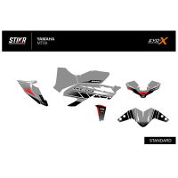 KIT DECO STIKRLAB YAMAHA MT09 V1 GRIS - Finition : BRILLANT, Modèle : FULL, Année moto : 2024-2026