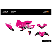KIT DECO STIKRLAB YAMAHA MT09 V1 ROSE - Modèle : FULL, Finition : MAT, Année moto : 2021-2023
