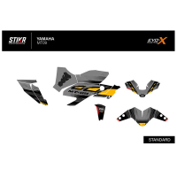 KIT DECO STIKRLAB YAMAHA MT09 V3 JAUNE - Finition : BRILLANT, Modèle : FULL, Année moto : 2017-2020