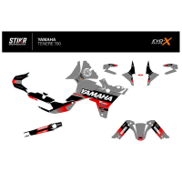 KIT DECO STIKRLAB YAMAHA TENERE 700 V1 GRIS - Modèle : FULL, Finition : MAT, Année moto : 2025-2026