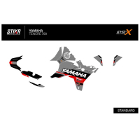 KIT DECO STIKRLAB YAMAHA TENERE 700 V1 GRIS - Finition : BRILLANT, Modèle : STANDARD, Année moto : 2019-2024