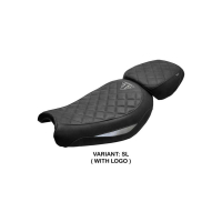 HOUSSE DE SELLE TRIUMPH SCRAMBLER 400 2024+ TAPPEZZERIA - Type : STANDARD, Logo : AVEC LOGO, Couleur : BRIQUE