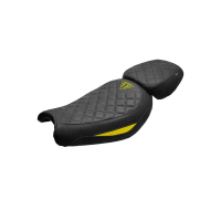 HOUSSE DE SELLE TRIUMPH SCRAMBLER 400 2024+ TAPPEZZERIA - Type : STANDARD, Logo : AVEC LOGO, Couleur : BRIQUE