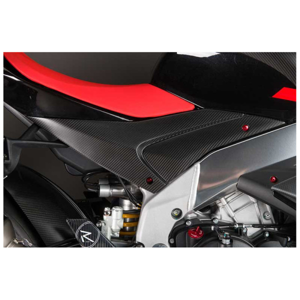 PAIRE FLANCS RÉSERVOIR CARBONE BRILLANT LIGHTECH APRILIA