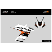 Kit déco KTM 990 RC R - V3 - BLANC - Finition : BRILLANT, Modèle : FULL