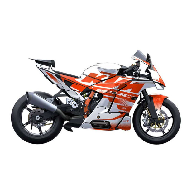 Kit déco KTM 990 RC R - V1 - BLANC - Modèle : STANDARD, Finition : MAT