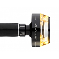 Clignotant LED Motogadget Mblaze Disq Noir ou Poli Embout de Guidon 